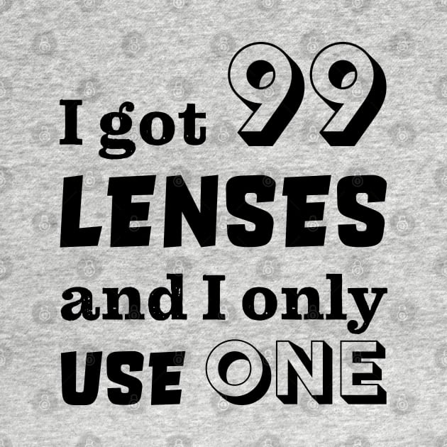 I got 99 lenses and I only use one by robertkask